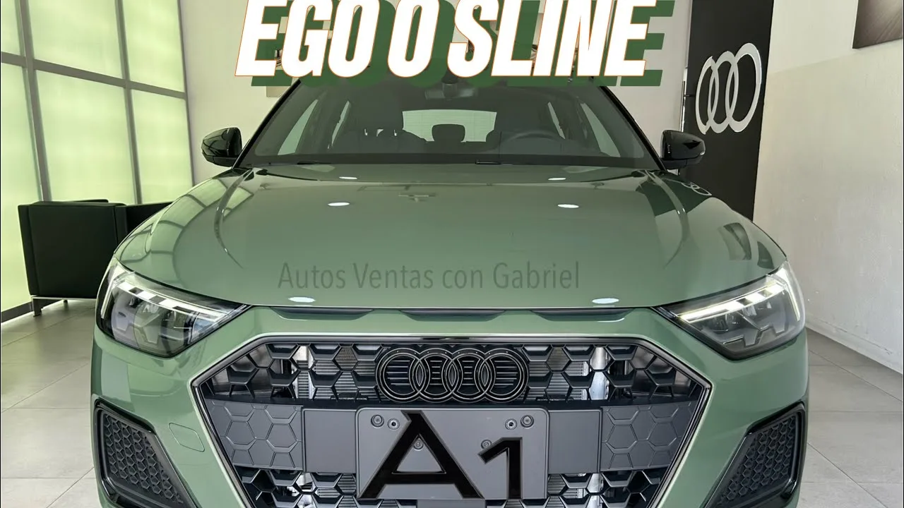 Nouvelle Audi A1 DISTRICT GREEN* version EGO ou SLINE ? | Optique intérieure FULLBLACK DESIGN SELECTION