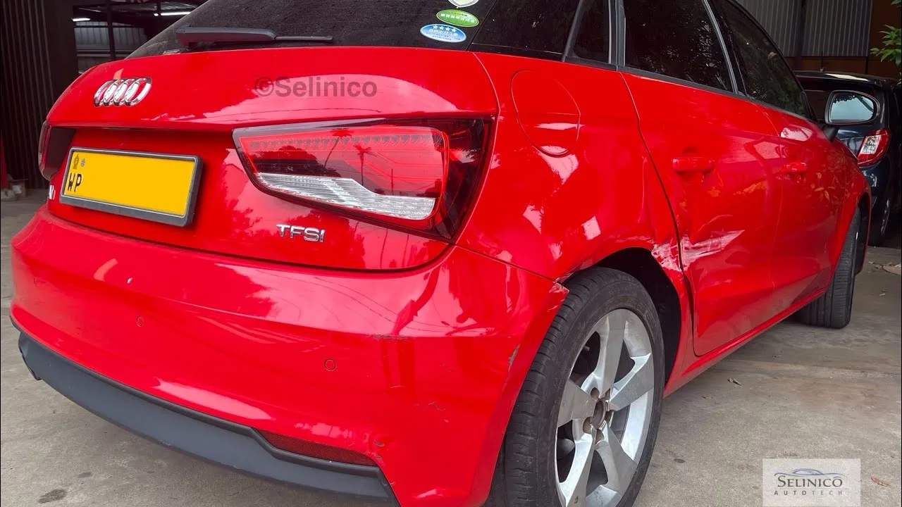 Audi A1 – Réparation Q/P et travail de peinture par Selinico