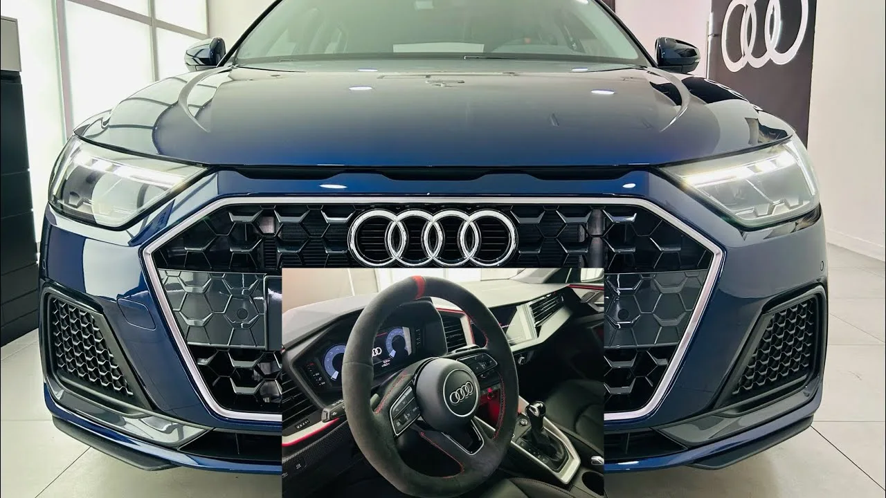 MODIFICATION DU VOLANT RS en ALCÁNTARA ET SIÈGES EN CUIR AVEC COUTURES ROUGES pour Audi A1 2024 Ego*