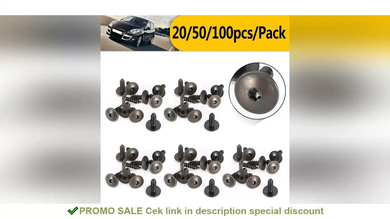 20/50 / 100pcs / réglage des clips de voiture pour Audi A1 A3 A4 LA5 A6 LA8 Q3 Q5 Q7 pour le moteur Splash Guard SE