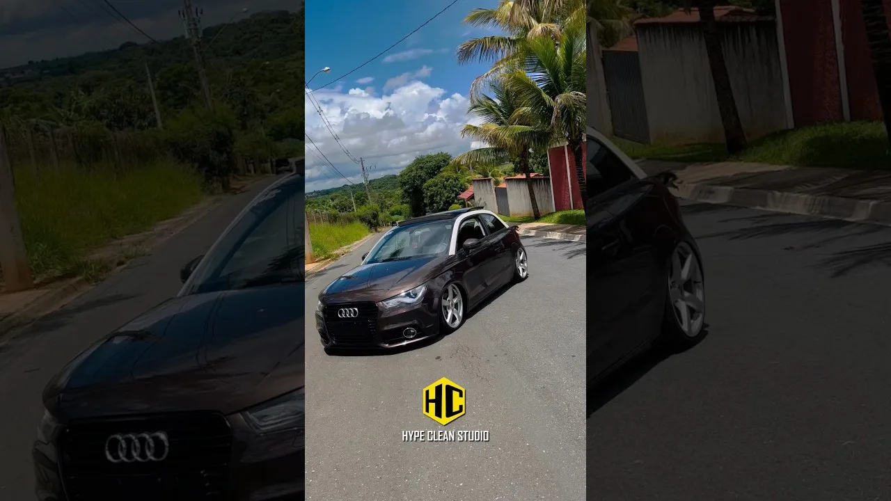 Audi A1 nas Porsche #audi #audia1 #porsche #ppf #motor #rebaixado #performance #remap #vitrificacao
