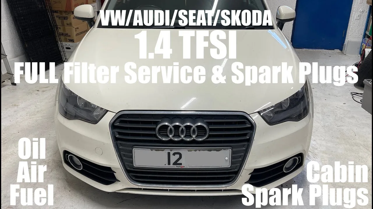 Audi A1 1.4 TFSI Service complet de filtre et bougies d’allumage – Moteur CAXA