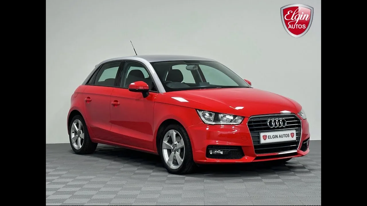 2015 – Audi A1 Sport Sportback 1.6 TDI – Toit Argent Fleuron Contrasté Rouge Misano – Vidéo Walkround