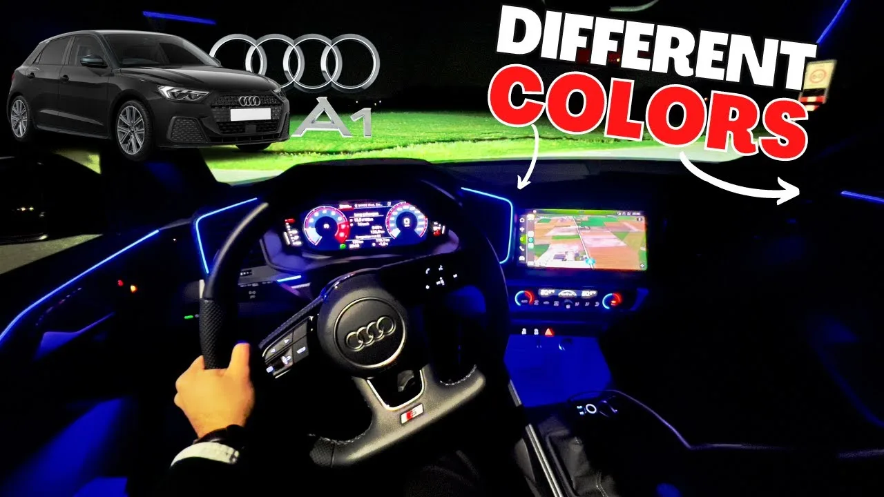 Sportif mais lent ? Éclairage ambiant de conduite nocturne de l’Audi A1 POV 2023