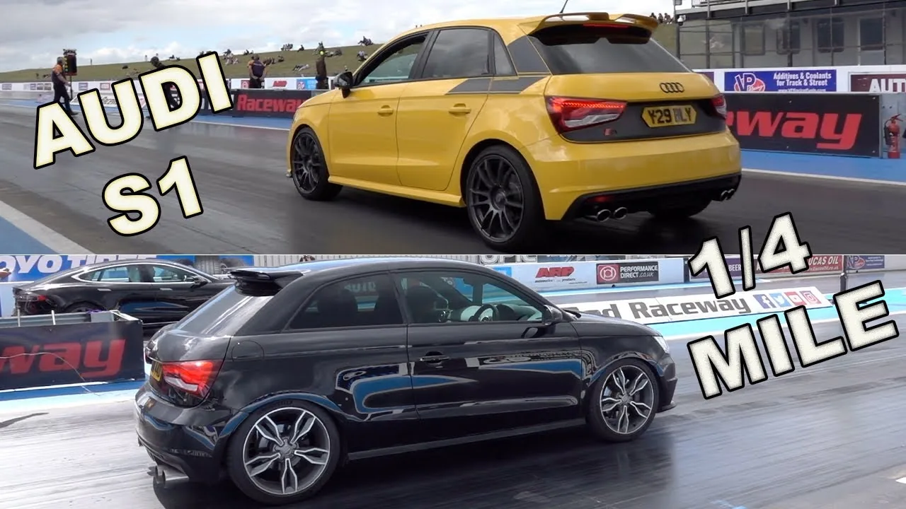 ÉTAPE 1 ET ÉTAPE 2 AUDI S1 1/4 MILE AU SANTA POD RACEWAY