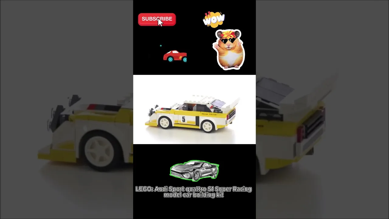 LEGO: Audi Sport quattro S1 Super Racing  #lego  #supercars #toys #unboxing #shorts #trendingshorts