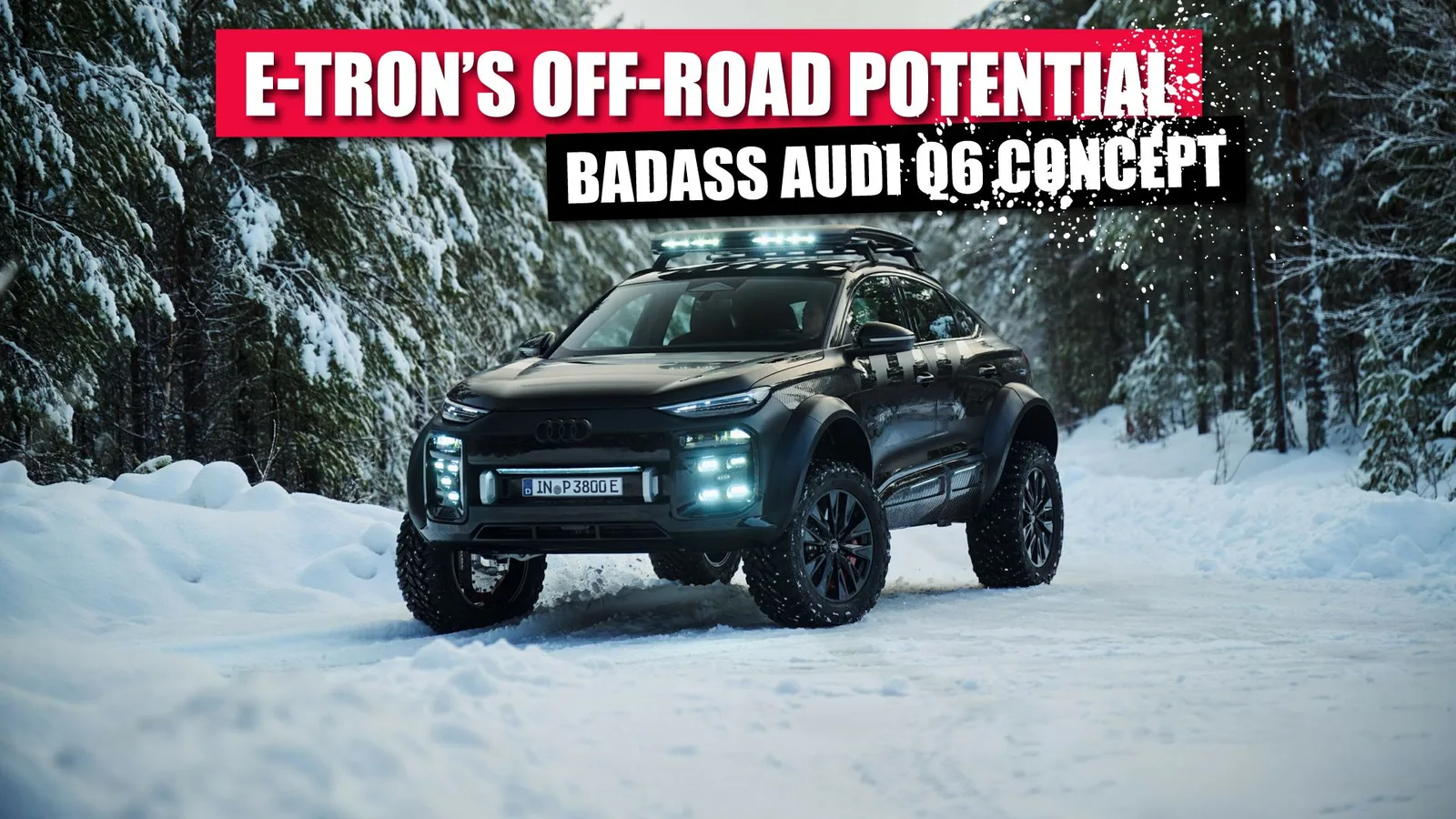 Audi Unveils Blacked-Out Q6 E-Tron Off-Road Concept