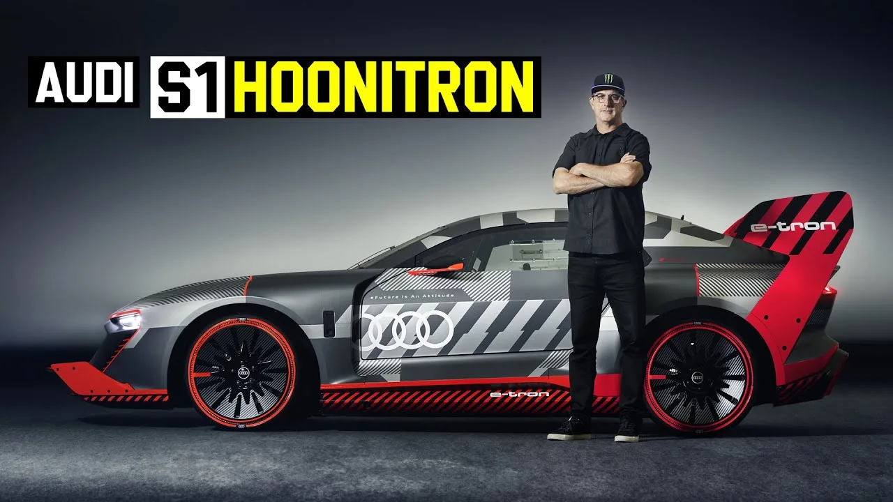 Le NOUVEAU prototype Audi #S1HOONITRON Gymkhana de Ken Block !