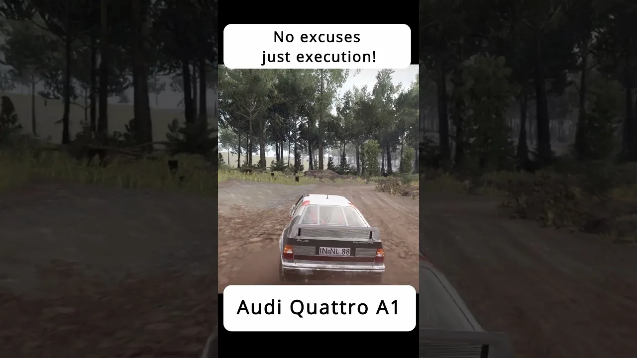 Aucune excuse, il suffit d’exécuter! – Audi Quattro A1 – WRC Generations Gameplay #shorts #short #wrc #rally