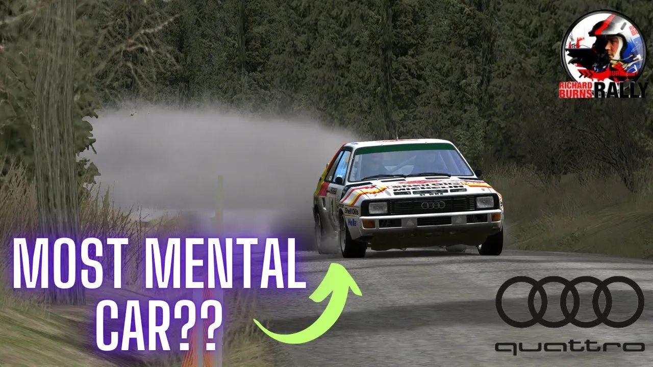 La voiture qui ne vous laissera pas vous reposer | Audi Quattro S1 GrpB | Rallye Richard Burns | Tarmac, gravier, neige