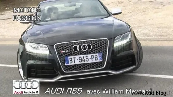 Essai de l’Audi RS5 avec William Meynard