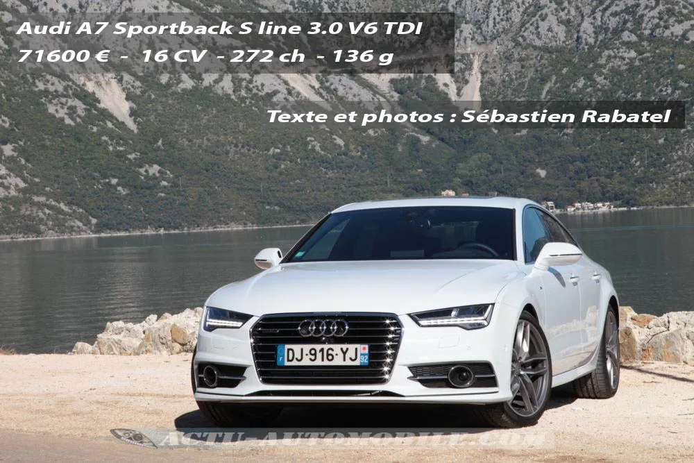 Essai Audi A7 Sportback restylée V6 TDI 272 S line