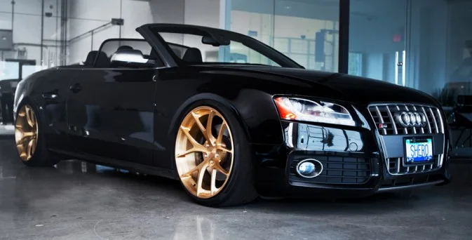 Audi S5 Cabrio on Monaco Gold PUR 4OUR