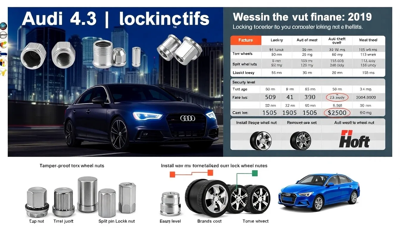 Achetez les Meilleurs Écrous Antivol pour Audi A3 : Sécurisez Vos Jantes!