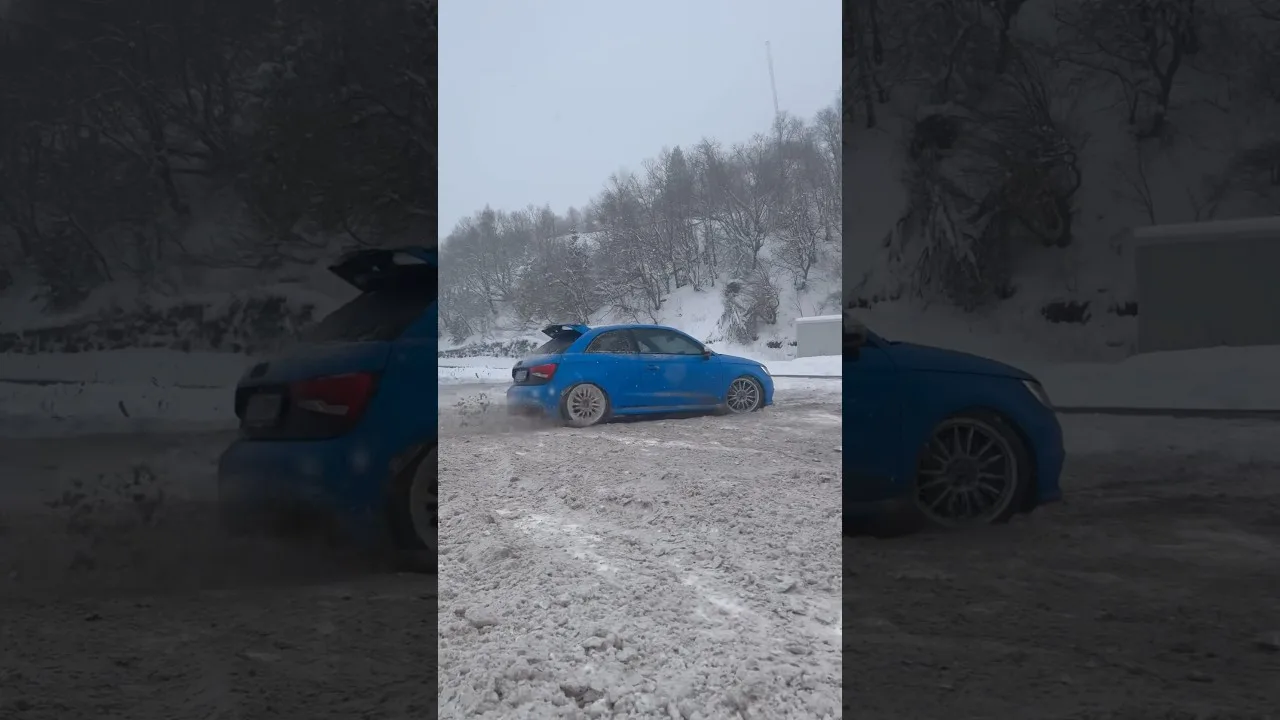 Audi S1 Quattro Haldex Controller drift in the snow | Eventuri Sound | Tfsi Stage 2 downpipe