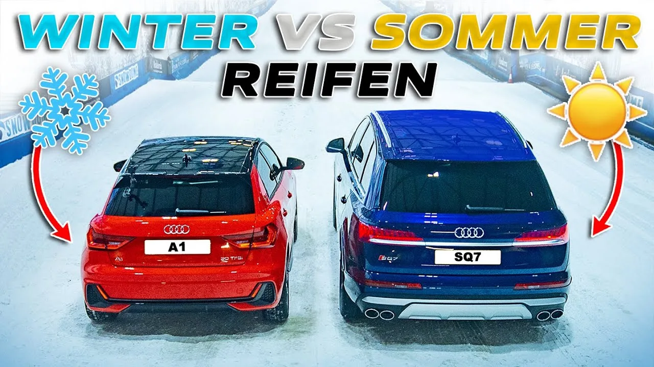 C’est pourquoi la transmission intégrale échoue sur la neige ! Audi A1 contre Audi SQ7 | COURSE DE DRAGÉE