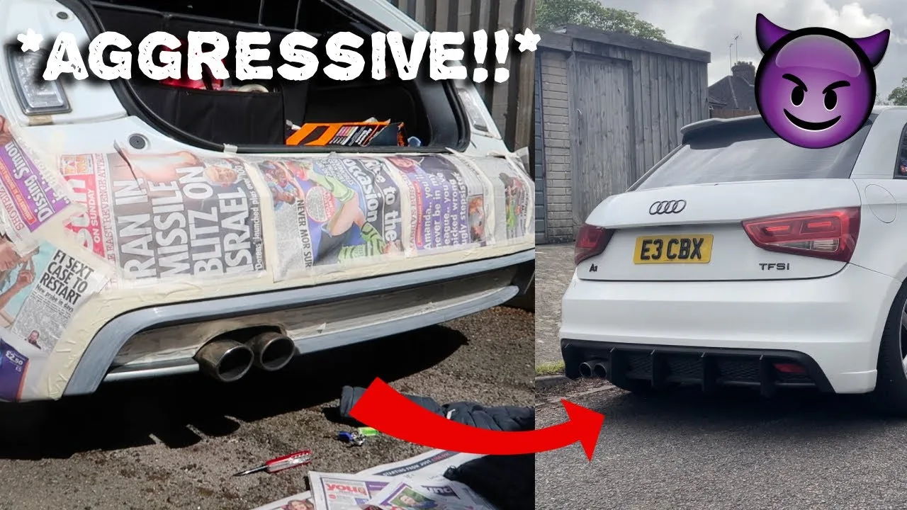 MISE À NIVEAU DU DIFFUSEUR ARRIÈRE SUR MON AUDI A1 ?!! *AGRESSIF*