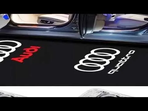 2PCS Car porteur de voiture lumières de bienvenue pour Audi A1 A3 8P 8V A4 A5 A6 A7 A8 Q3 Q5 Q7 Q8 SLINE TT LOGO PROJECTEUR