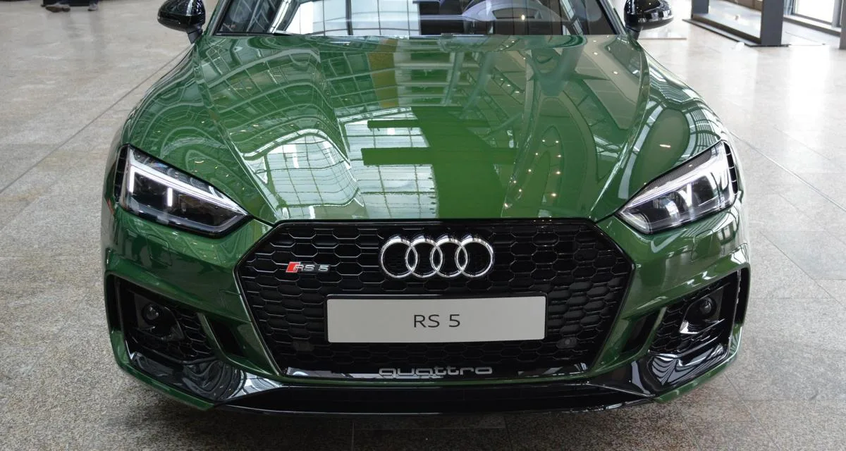 Une Audi RS5 Sonoma Green au musée de la marque