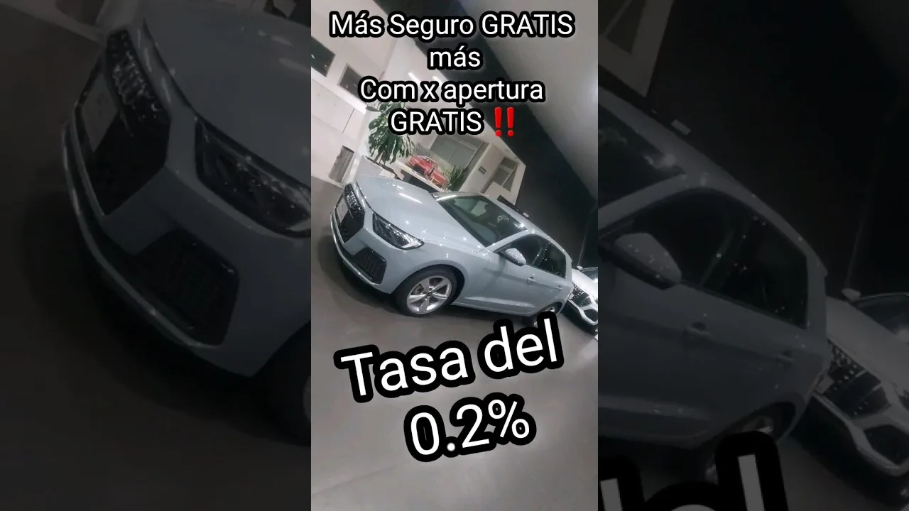 Audi A1 2024 se va con SEGURO GRATIS ➕️ Tasa del 0% ➕️ com x apertura GRATIS ‼️