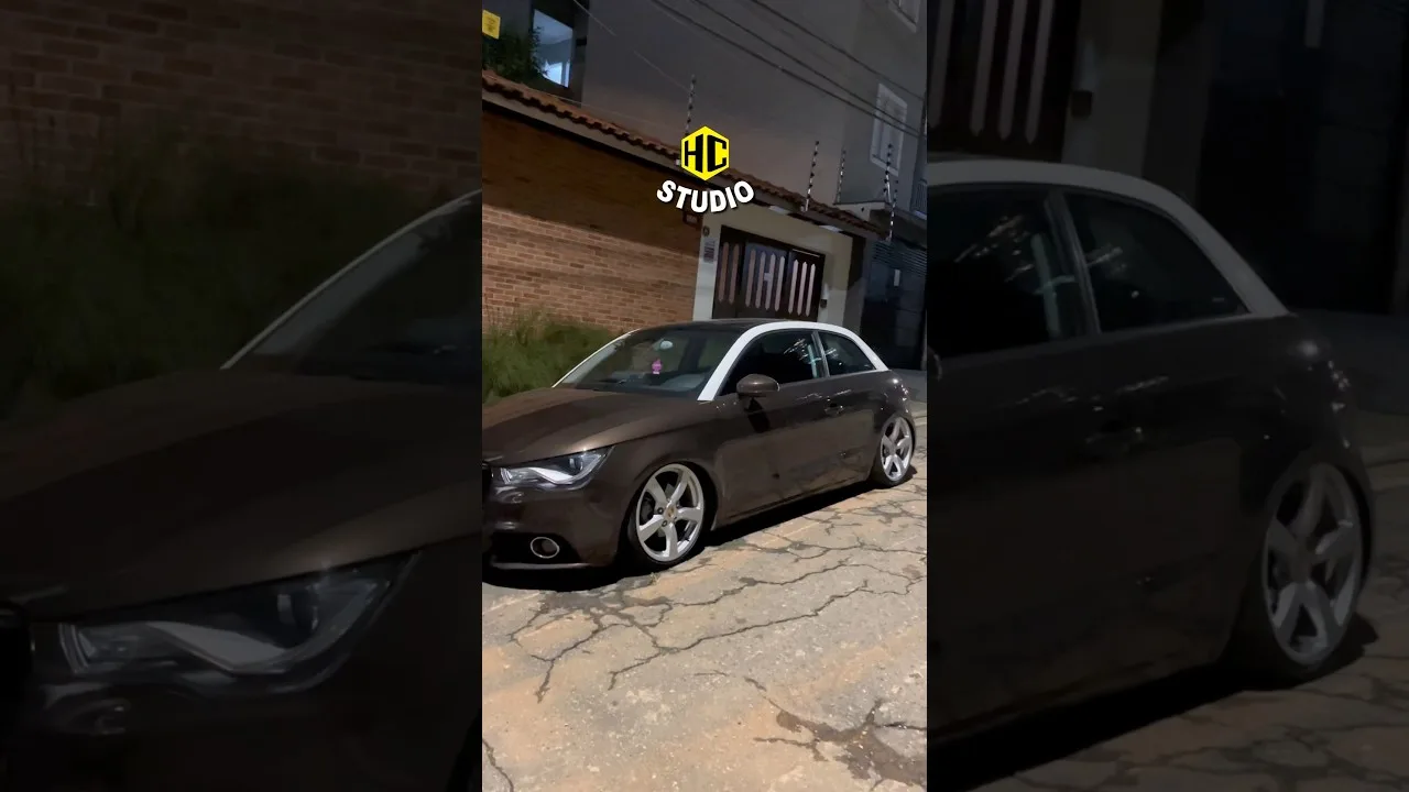 Audi A1 nas Porsche #audi #audia1 #a1 #porsche #rebaixado #ppf #vitrificação #detailing #carro #fyp