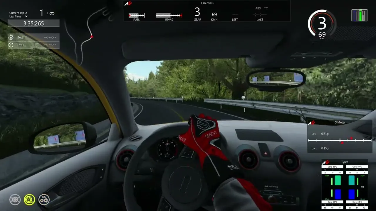 Assetto Corsa Audi S1 ​​​​Mt. Akina Descente