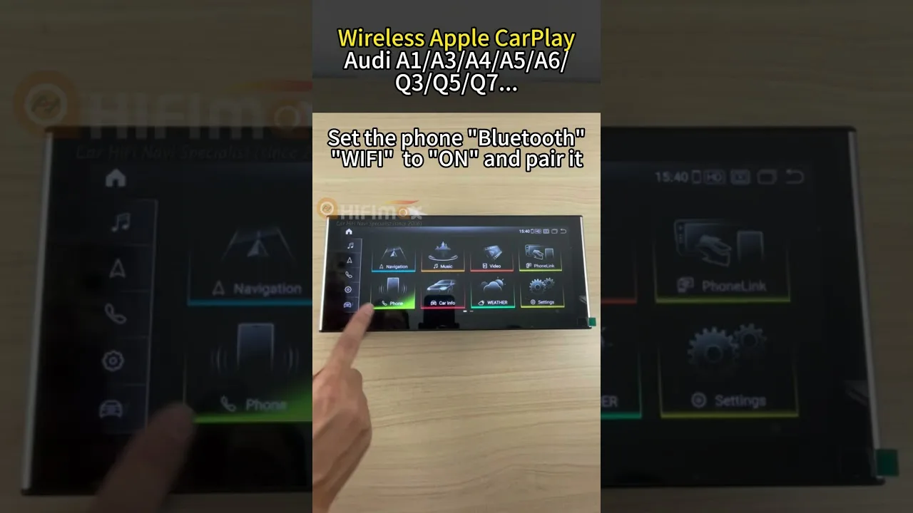 Audi sans fil Apple CarPlay Audi A1 A3 A4 A5 A6 Q3 Q5 Q7 Audi Android 12 navigation GPS Android Auto