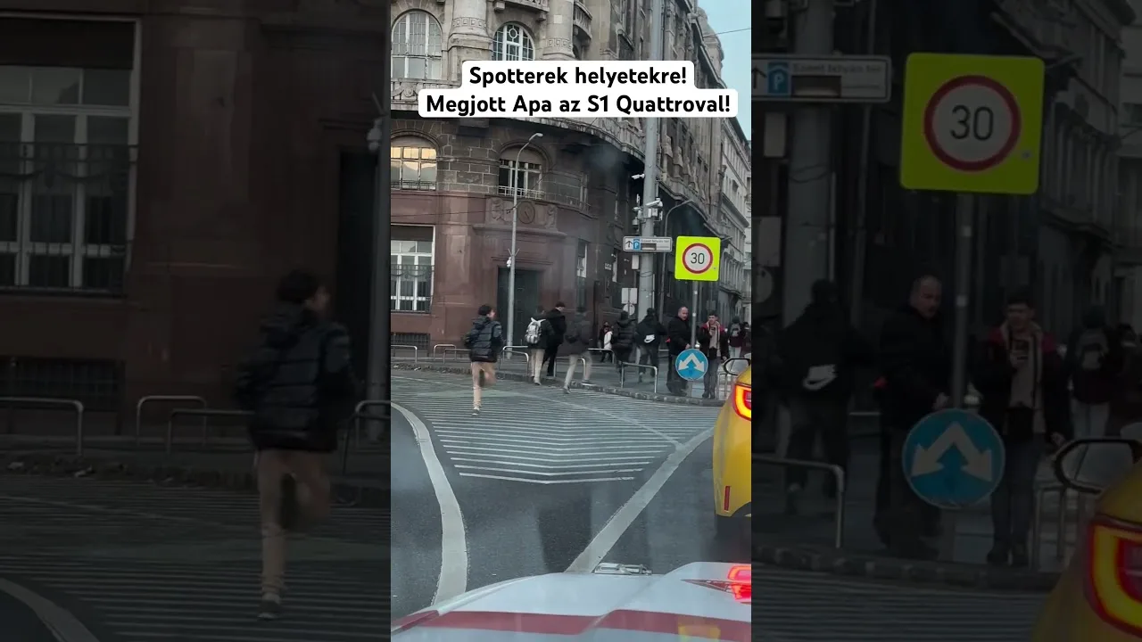 Audi S1 Quattro shots down Budapest #groupb