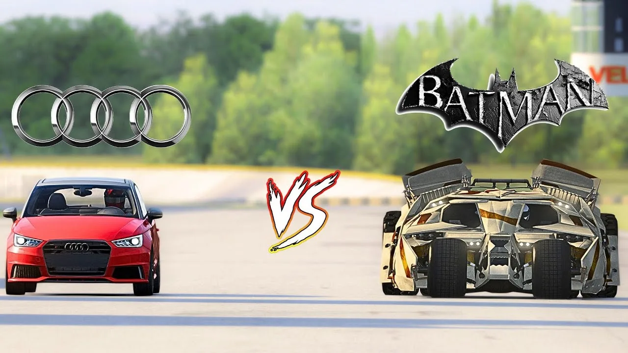 Batmobile vs Audi S1! Drag Race #Dragrace #Audi #BATMAN #carracing #AssettoCorsa #Gaming #GAMEPLAY