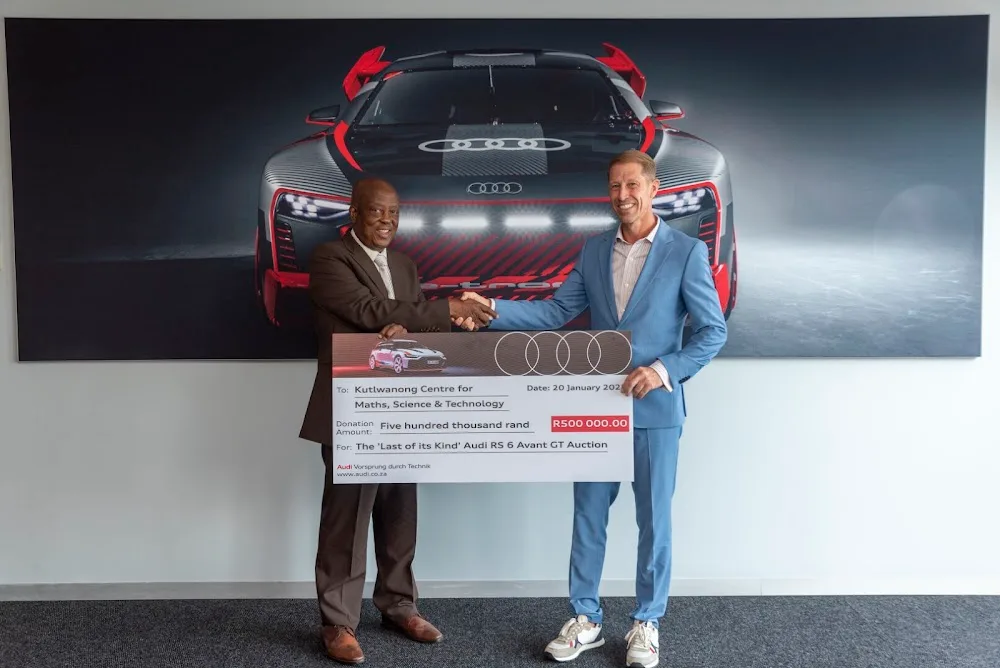 Audi fait don de 500 000 rands à une initiative éducative