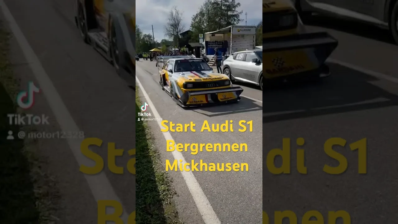 Start Audi S1 auf dem Bergrennen Mickhausen #motorsport #automobile #autos #bergrennen