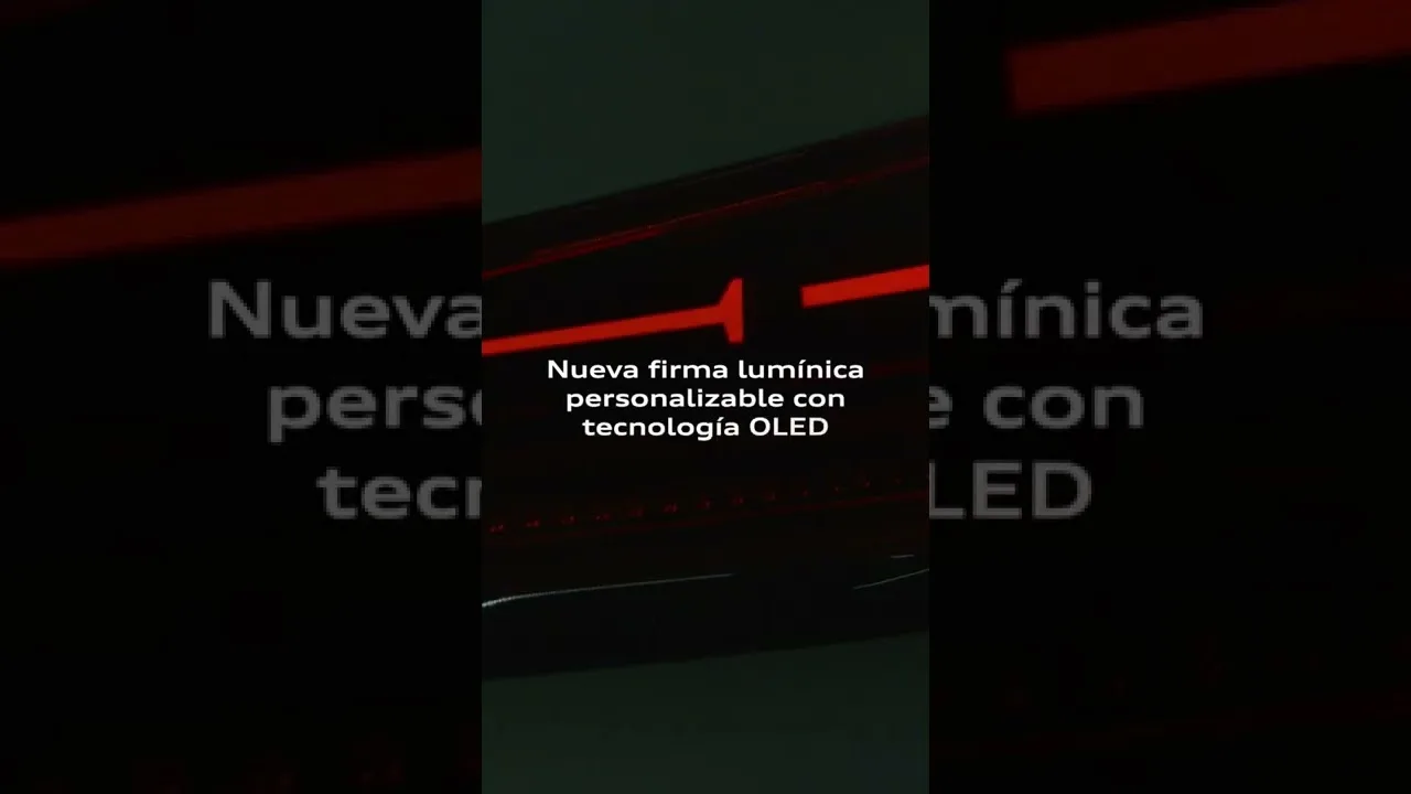 Ilumina el futuro con la nueva firma lumínica personalizable OLED. #TechCorner #Audi