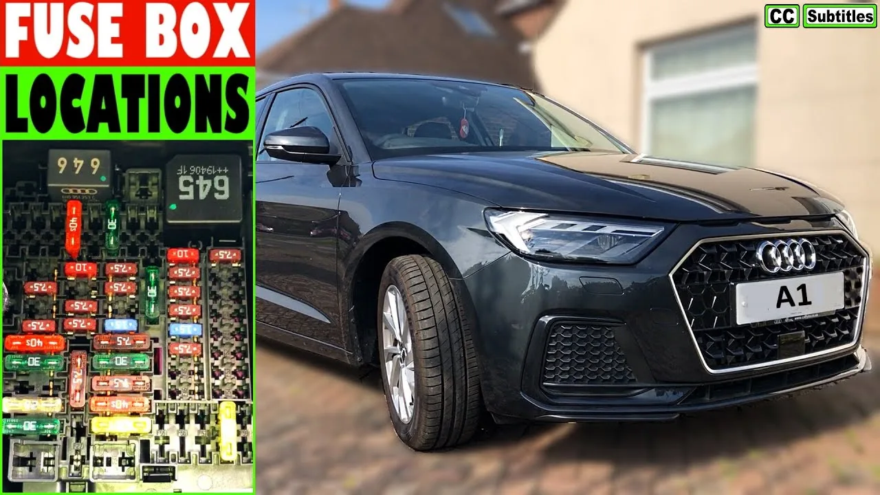 Audi A1 Sportback Fuse Box Emplacements et comment vérifier les fusibles d’Audi A1 Sportback