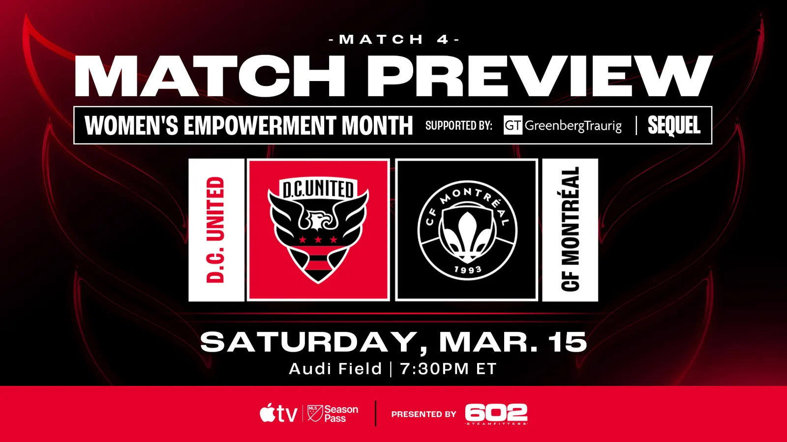 Aperçu du match – DC United revient à Audi Field contre CF Montréal pour le deuxième match consécutif à domicile