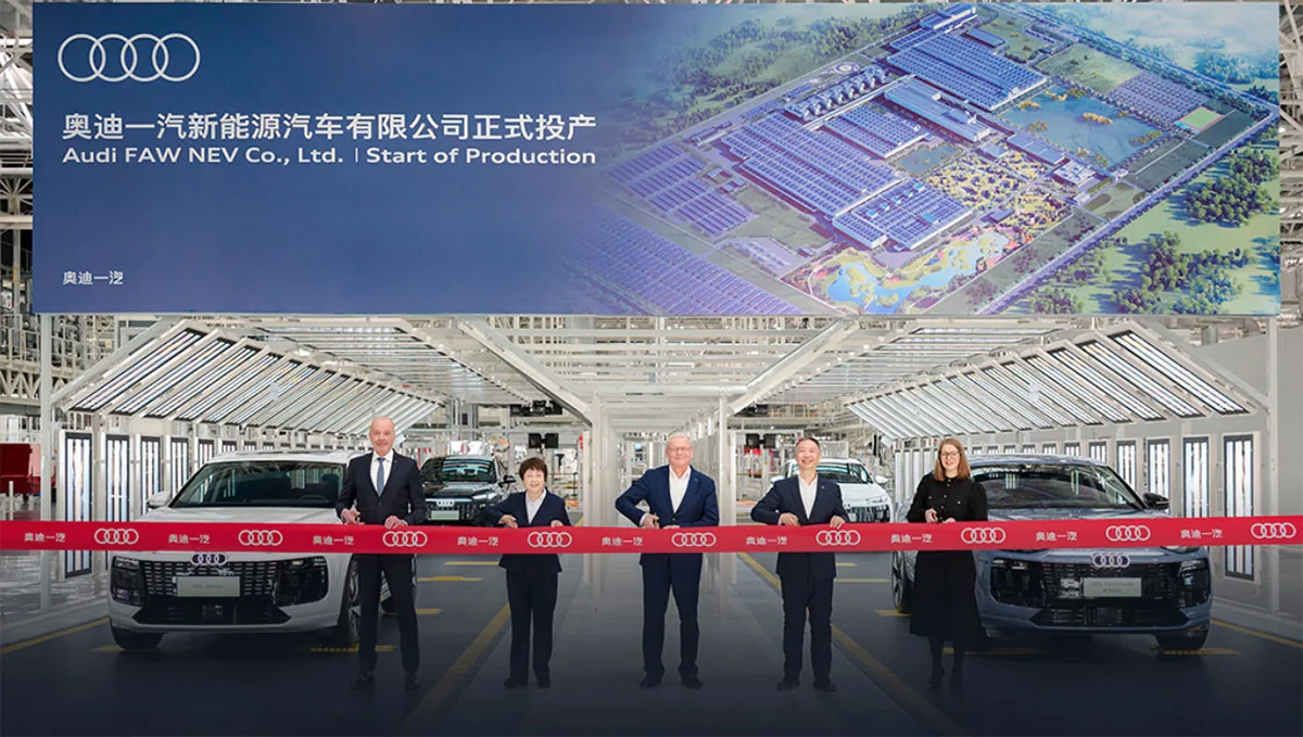 L’usine d’Audi-FAW EV Venture entre en production