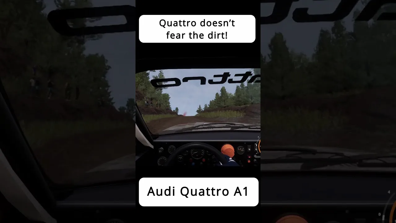 Quattro ne craint pas la saleté! – Audi Quattro A1 – WRC Generations Gameplay #shorts #short #wrc