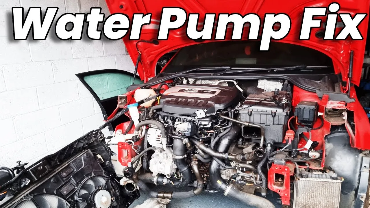 Remplacement de la pompe à eau et du thermostat de l’Audi S1 ​​Quattro