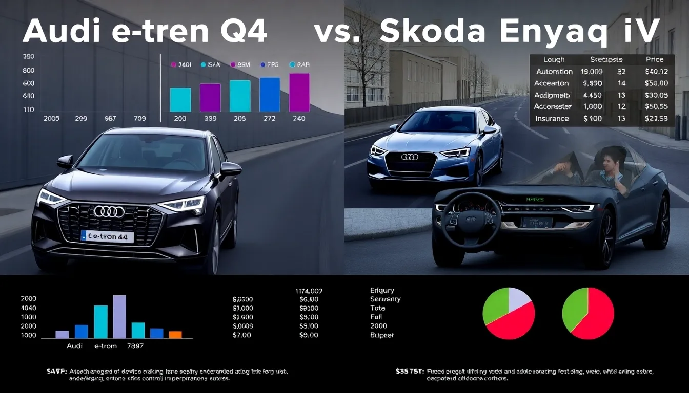 Comparatif Audi e-tron Skoda Enyaq iV : Le Duel des SUV Électriques