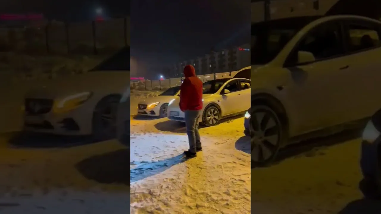 Uludağ’da Gece Terapisi #automobile #snow #audi #audia1 #tesla#mercedes #led