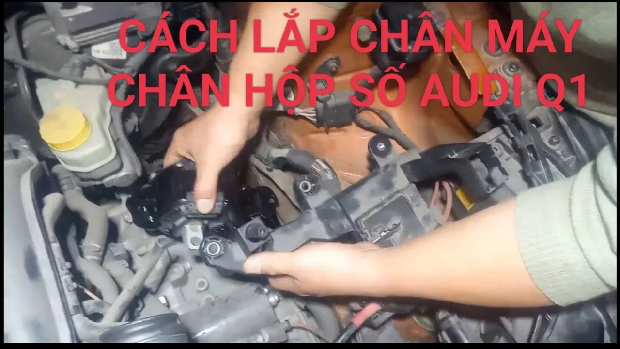 INSTRUCTIONS D’INSTALLATION DES PIEDS DE MACHINE ET PIEDS DE BOITE DE VITESSES AUDI Q1