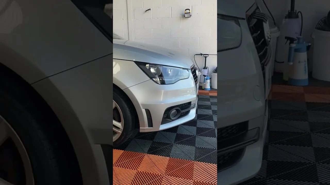 ASMR detailing – Audi A1 got its gloss on final results #asmr #autodetailing #detailing #shorts