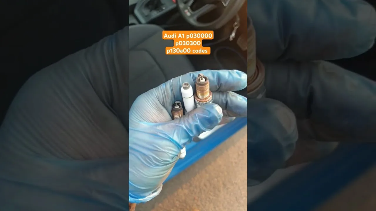 audi a1  1 Litre p030000 p030300 p130a00 misfire change the spark plugs