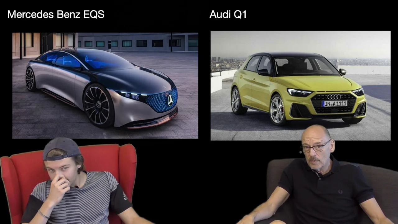 Mercedes EQS VS Audi Q1 – Petits et grands s’affrontent