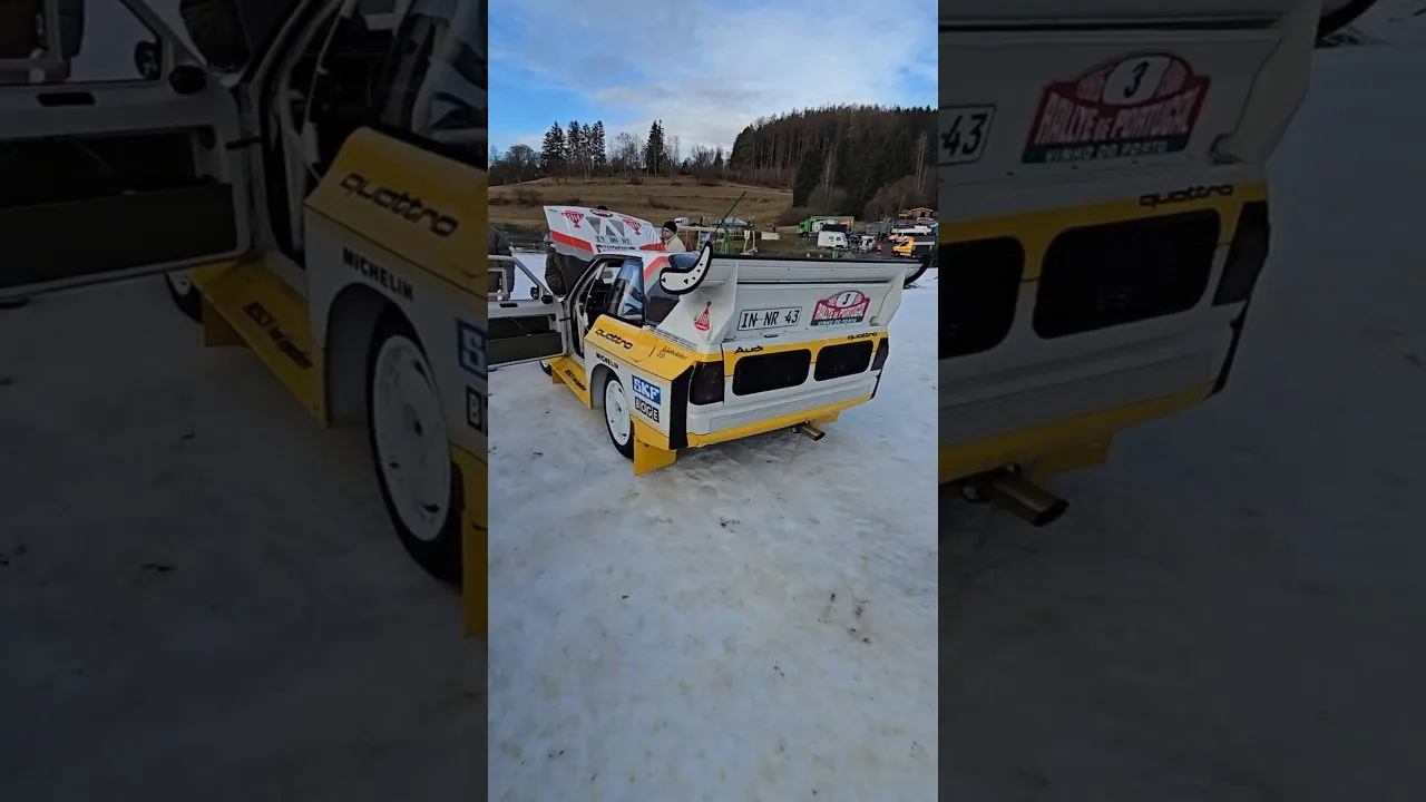 Audi S1 warming up for the RD48 Ice king battle.