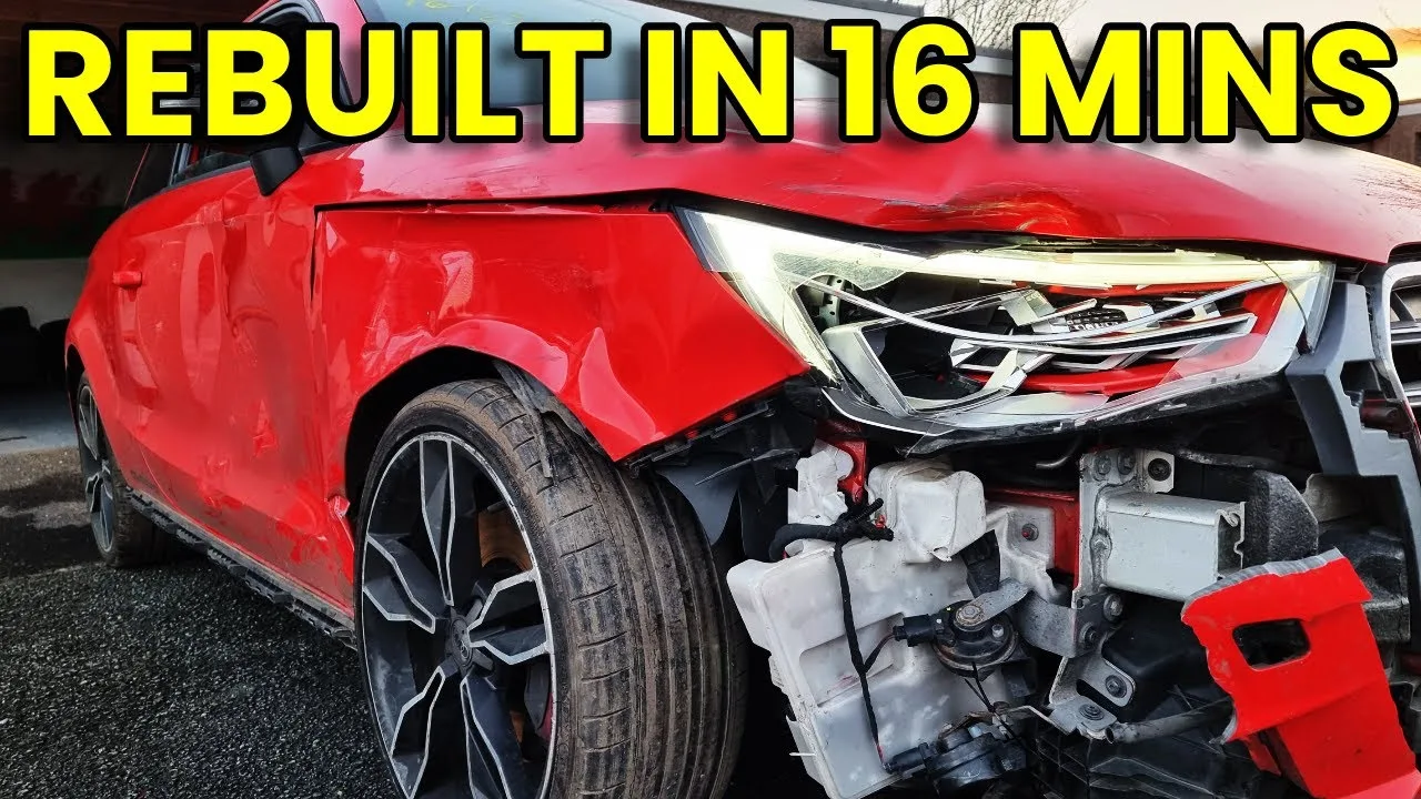 J’AI ACHETÉ UNE AUDI S1 ACCIDENTÉE AUX ENCHÈRES, VOIR LA RECONSTRUCTION COMPLÈTE EN 16 MINIUTES