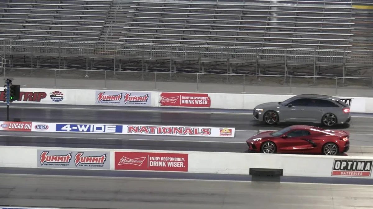 La Corvette C8 contre l’Audi RS 6 Avant Drag Race offre une tournure inattendue