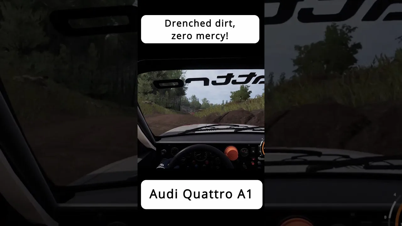 Dirt trempé, zéro miséricorde! – Audi Quattro A1 – WRC Generations Gameplay #shorts #short #wrc #dirt