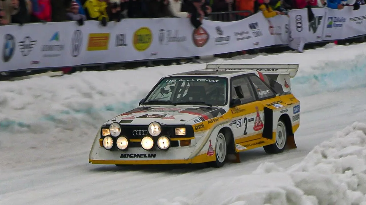 Audi Quattro S1 d’origine (Rally Group B) au GP ICE RACE 2020