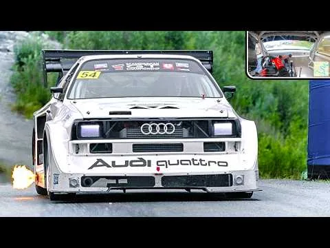 830 ch AUDI QUATTRO S1 E3 || Tramway Groupe B Monster À BORD