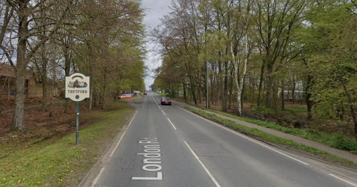 Retards sur l’A11 après l’accident d’Audi sur London Road, Thetford
